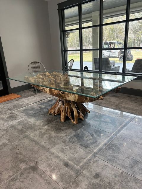 The Artistry Behind the Scarlett 79″ Rectangular Teak Root Dining Table